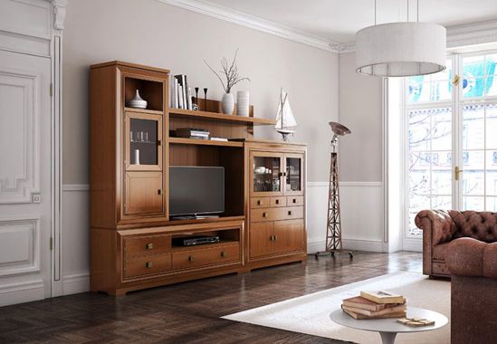 Mueble para televisión color madera 